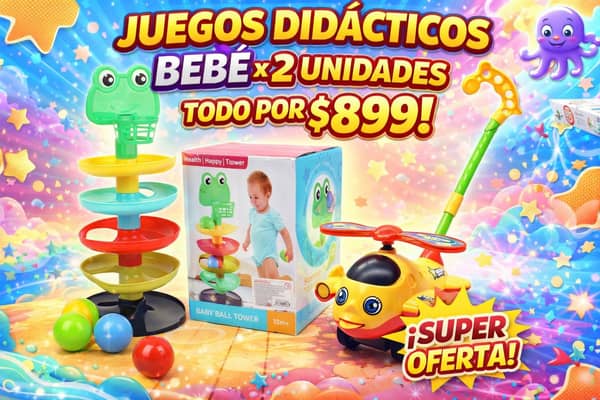 Helicóptero arrastre + juego didáctico